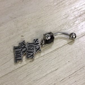 Sex,drugs,rock n roll belly ring